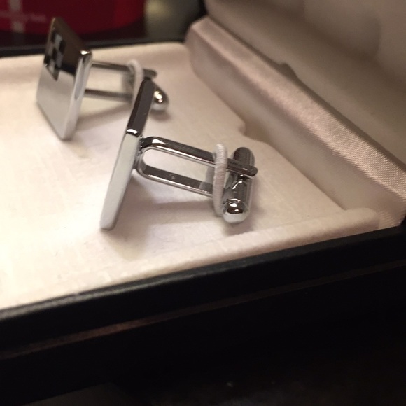 Racer cufflinks, Silver, New, never worn. - Picture 3 of 3